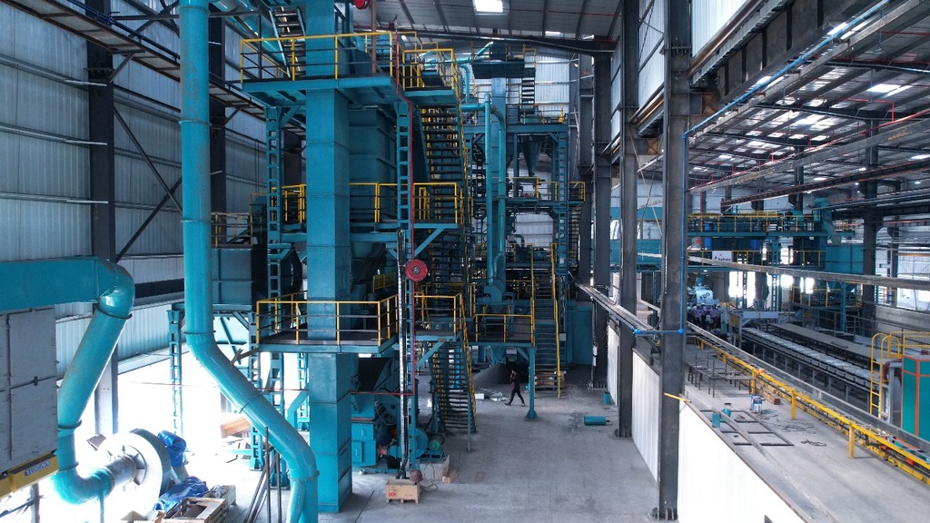Fully automatic Green Sand Plant for high pressure line  