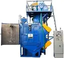 Airless Hanger Type shot Blasting | Hanger-Mounted Abrasive Blast Unit | No-Air Hanger-Type Blast Cabinet