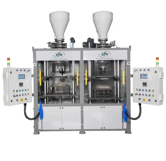 ​Cold Box Core Shooter Horizontal Parting Line Machine Double Station