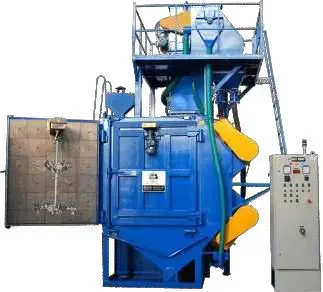 Airless Hanger Type shot Blasting | Hanger-Mounted Abrasive Blast Unit | No-Air Hanger-Type Blast Cabinet