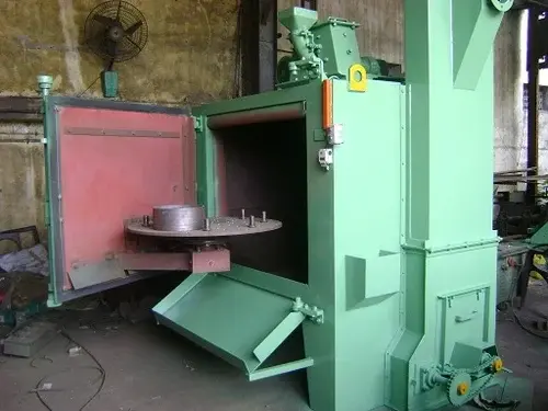 Swing Table Type Shot Blasting Machine (Surface Preparation, Deburring and Descaling, Surface Finishing)